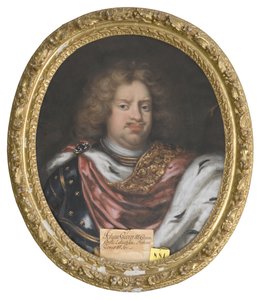 Jean Georges III de Saxe - Portrett av John George III (1647-1691), kurfyrst av Sachsen, av Krafft, David, von (1655-1724). Olje på lerret. Mål: 75x62 cm. Nationalmuseum Stockholm