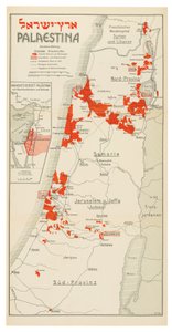 Kart over Palestina av Davis Trietsch