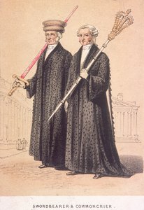 En sverdbærer og en felleskriger, 1855