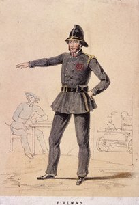 En brannmann, 1855 av Day and Son