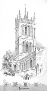 Saint Marys, Melton-Mowbray. Leicestershire, ca 1850-tallet