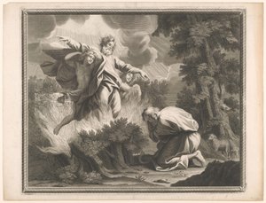 Mozes og har brennende brambles av De Vernesson (II)