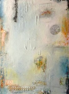 Subtil, strukturert abstrakt kunst av Deb Chaney