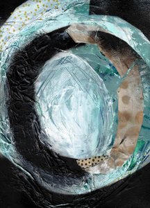 Teal – abstrakt virvelmønster av Deb Chaney