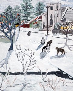 Vinter, 2018 (akryl på lerret)