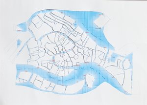 Venice Liquid Streets, 2008 (papirkuttet collage)