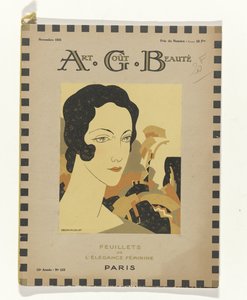 Kunst - Smak - Skjønnhet, Brosjyrer av feminin eleganse, november 1931, nr. 135, 12. år (tittel på objekt) av Delovincourt