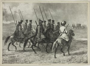 Kosakkeskorte til grensen til Kuban, Taman (Sentral-Russland), 11. oktober 1837