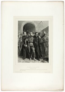 Andakt av det katolske presteskapet i Roma, 30. april 1849, fra Souvenirs of Italy: Expedition to Roma av Denis Auguste Marie Raffet