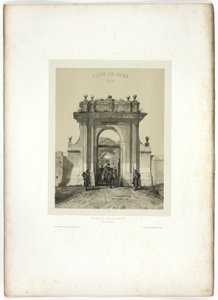 Inn i Villa Santucci, fra Souvenirs of Italy: Ekspedisjon fra Roma av Denis Auguste Marie Raffet