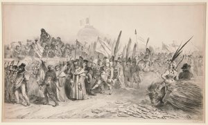 Flott anmeldelse bestått av karikaturen av Denis Auguste Marie Raffet