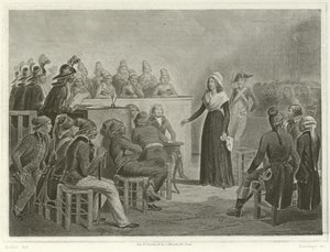 Marie Antoinette ved Revolutionary Tribunal av Denis Auguste Marie Raffet