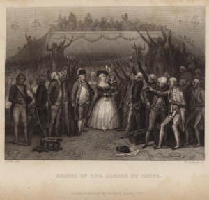 Orgies of the Gardes du Corps av Denis Auguste Marie Raffet