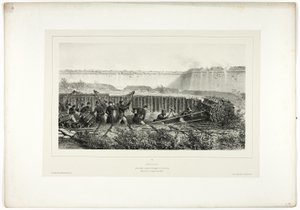 Sapping i full gang, fra Souvenirs of Italy: Expedition from Roma av Denis Auguste Marie Raffet