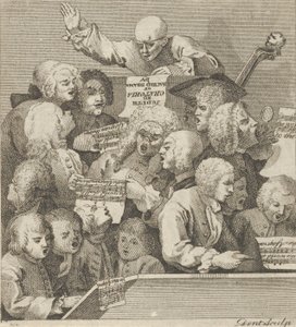 A Chorus of Singers, ca. 1800.