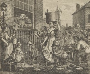 Den rasende musikeren, ca. 1800.
