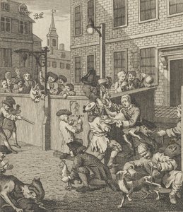 Den første fasen av grusomhet, ca. 1800.