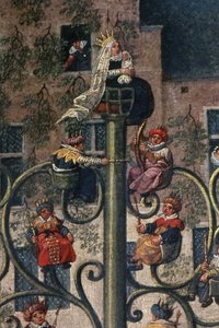Erkehertuginne Isabellas triumf i Brussel Ommeganck søndag, 31. mai 1615, detalj av bilen med stammen til Jesse, 1615 (detalj av 75629) av Denys van Alsloot