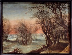 Vinterlandskapsmaling av Deny Van Alsloot (1570-1628) av Denys van Alsloot