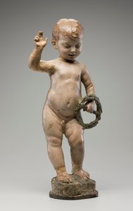 Christ Child (stukk med polykrom dekorasjon)