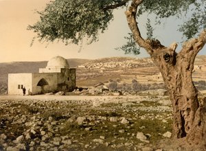 Rakels grav, Jerusalem, Det hellige land, ca. 1890-c. 1900 (fotokromtrykk)