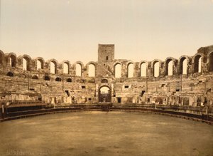 Arena, Arles, Frankrike, Photochrome Print, rundt 1900 av Detroit Publishing Co.