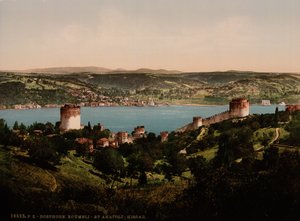 Bosporos, Rumeli og Anadali-Hissar, ca. 1890-1900 (fotokromtrykk) av Detroit Publishing Co.