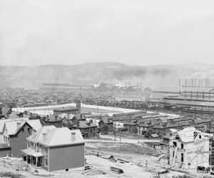 Carnegie Steel Plant, Homestead, Pennsylvania, ca. 1905 av Detroit Publishing Co.