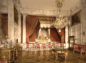 Grand Trianon, keiserinnens kammer, Versailles, ca. 1890-1900 av Detroit Publishing Co.