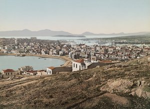 Pireus havn, 1905 av Detroit Publishing Co.