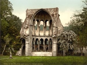 Ruinene av Heisterbach Abbey, Nordrhein-Westfalen, Tyskland, ca. 1900 av Detroit Publishing Co.