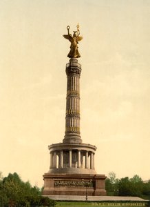 Triumfsøylen, Berlin, Tyskland, ca. 1900 av Detroit Publishing Co.