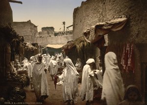 Algerisk gate i Sidi Okba, ca. 1899 (photochrom) av Detroit Publishing Co.