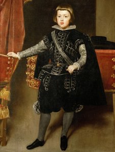 Barokk: Portrett av spedbarnet Balthasar Charles (1629-1646) av Velazquez, Diego (1599-1660), ca. 1640. Olje på lerret av Diego Velázquez