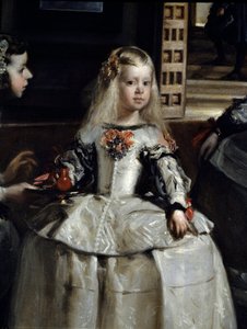 Las Meninas, Detalj : Margarita Teresa omgitt av tjenere og hoffdverger