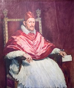Pave Innocent X, kalt Giambattista Pamfili av Diego Velázquez