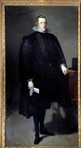Portrett til fots av Filip IV (1605 - 1665). Maleri av Diego Rodriguez de Silva y Velasquez (1599-1660) av Diego Velázquez