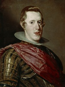 Portrett av Filippo IV av Spania med rustning, ca. 1625-1628 (olje på lerret)