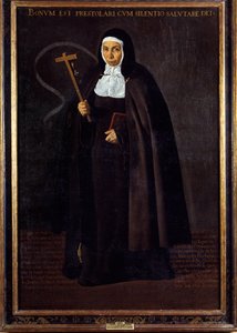 Portrett av mor Jeronima de la Fuente. Maleri av Diego Rodriguez de Silva y Velasquez (1599-1660) av Diego Velázquez