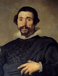 Portrett av Pablo Jester fra Valladolid. Detalj. Maleri av Diego Rodriguez de Silva y Velasquez (1599-1660), rundt 1636-1637. Olje på lerret. Mål: 2,09 X 1,23m. Madrid, Musee Du Prado av Diego Velázquez