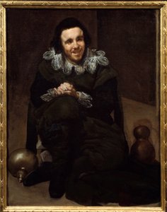 Portrett av Jester Don Juan Pumpkins. Maleri av Diego Rodriguez de Silva og Velasquez (1599-1660) av Diego Velázquez