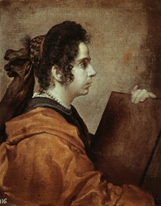 Sibilla (Juana Pacheco), ca. 1632 (olje på lerret) av Diego Rodriguez de Silva y Velazquez