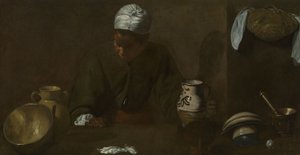 Kjøkkenscene av Diego Velázquez