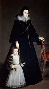 Dona Antonia Ifenarrietta og hennes sønn, 1631 av Diego Velázquez