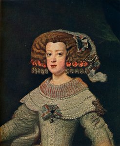 Portrett av dronning Marie-Anne, Mariana av Østerrike, 1652, 1910 av Diego Velázquez