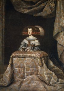 Portrett av Mariana av Østerrike 16341696, ber, ca. 1655 av Diego Velázquez