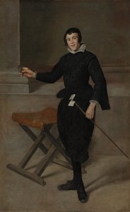 Portrett av Jester Calabazas, ca. 1631-32. av Diego Velázquez