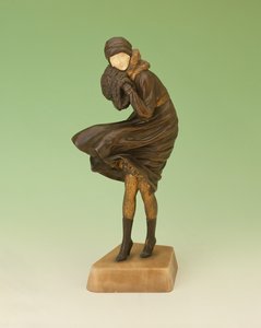 The Squall (bronse og elfenben) av Dimitri Chiparus