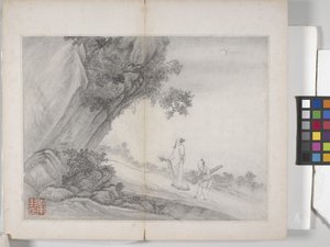 Album Of Landscape Paintings (blekk på papir) av Ding Yunpeng