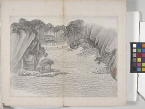 Album Of Landscape Paintings (blekk på papir) av Ding Yunpeng